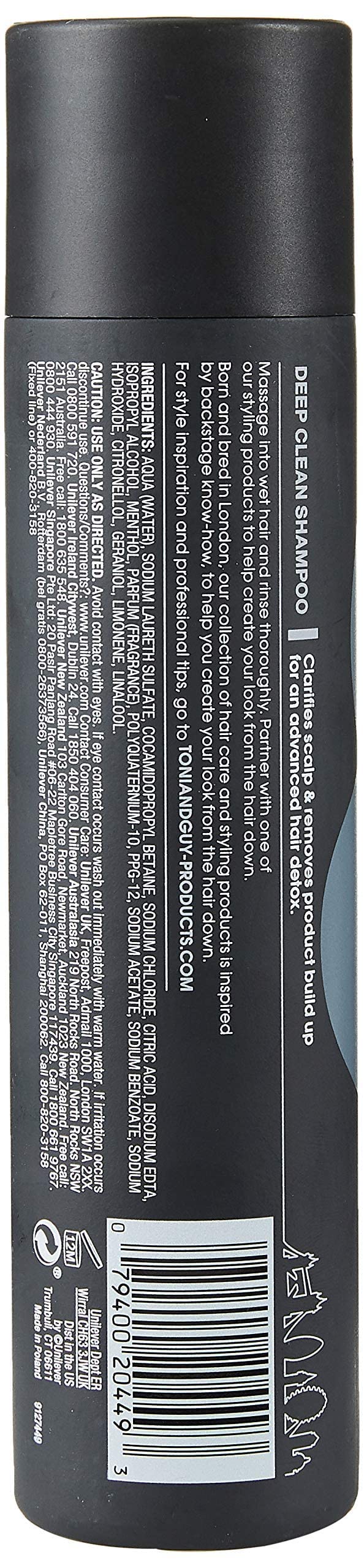 Toni&Guy Men Deep Clean Shampoo 250Ml - Image 3