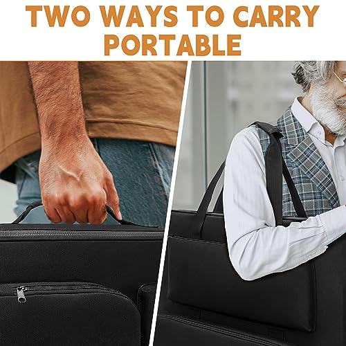 TORIBIO Solar Panel Travel Bag, Padded Portable Solar Panel Storage Bag Compatible with Jackery SolarSaga 100W, Water-resistant Protective Carrying Pocket Case for Outdoor Camping Travel - Image 5