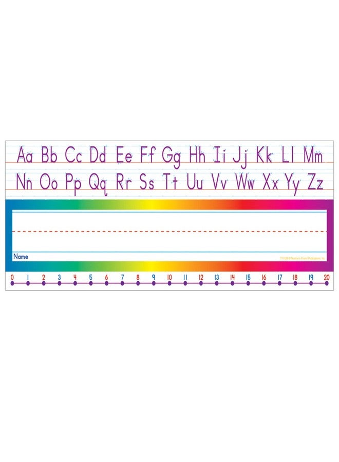 Scholastic Alphabet-Number Line (Standard) Name Plates (TF1528)