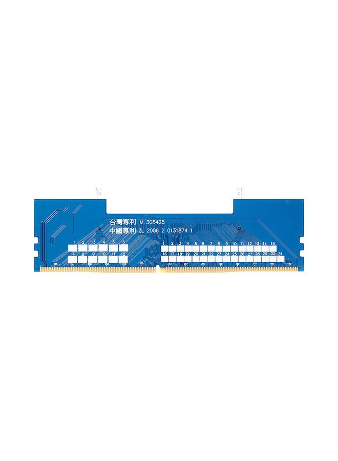 NIBEMINENT DDR4 LapTop SO-DIMM To Desktop Memory RAM Connector Adapter 13.3 x 3.6 0.8centimeter Blue - Image 3