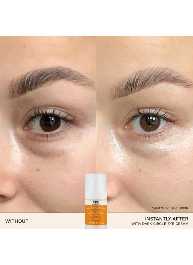 REN CLEAN SKINCARE REN Clean Skincare Radiance Brightening Dark Circle Eye Cream - Lightweight & Hydrating, Helps to Even Skin Tone, Lifts & Improves the Appearance of Firmness, Suitable for Sensitive Skin  - Image 4