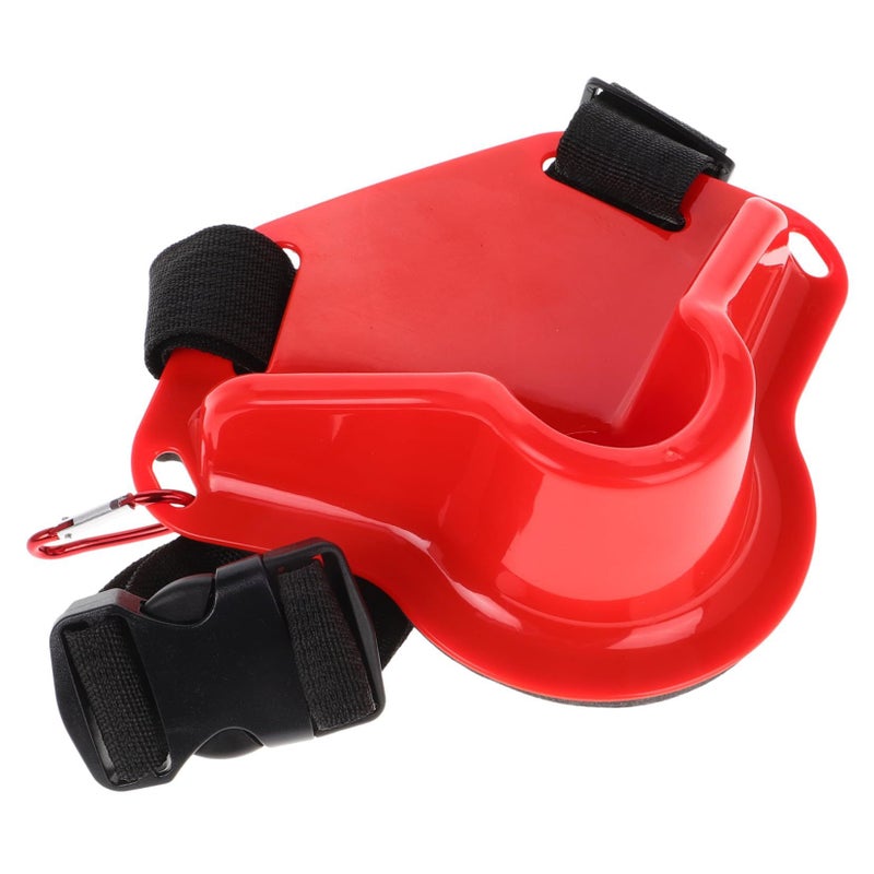 Adjustable Red Fishing Belt With Safety Buckle Lightweight Waist Support Strap For Anglers - Image 2