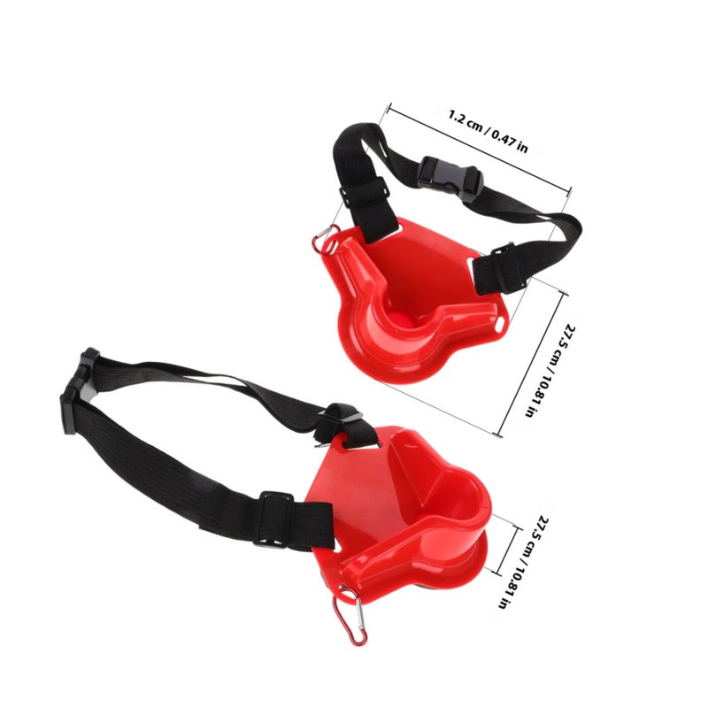 Adjustable Red Fishing Belt With Safety Buckle Lightweight Waist Support Strap For Anglers - Image 3