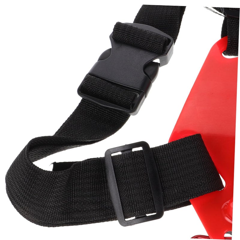 Adjustable Red Fishing Belt With Safety Buckle Lightweight Waist Support Strap For Anglers - Image 4