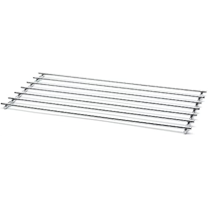 CKB Ltd Large Rectangular Metal Trivet Chrome Steel  Premium Worktop Saver Work Surface Protector Metal Mat For Resting Hot Cooking Pots  Pan 50 X 24Cm - Image 1