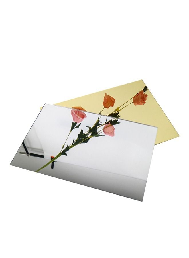 LAMSIT IBDAA Acrylic Sheet 3mm Thick Pack of 2 Rectangle Golden Mirror - Image 4