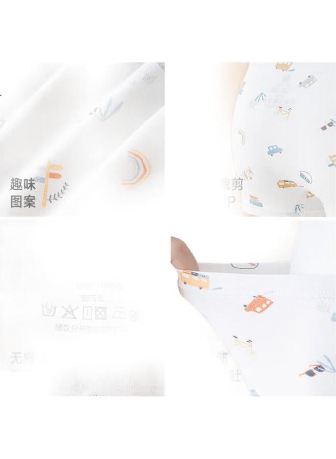 GB New Girls' Pure Cotton Underwear, Class A Boyshort Panties, Baby 7A Antibacterial Underwear, Summer Ultra-Thin, No Pinching Pp - Image 1