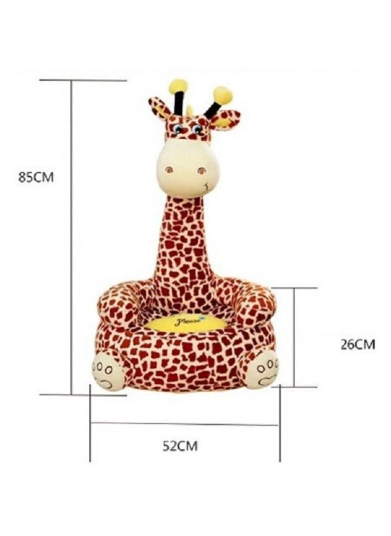 THE MODERN TREND THE MODERN TREND Illustrious Giraffe Sofa for boy Birthday Gift Sofa Cushion Big Giraffe Shape Chair Siting Stool for Kids Giraffe Soft Toys 3Feet  - Image 2