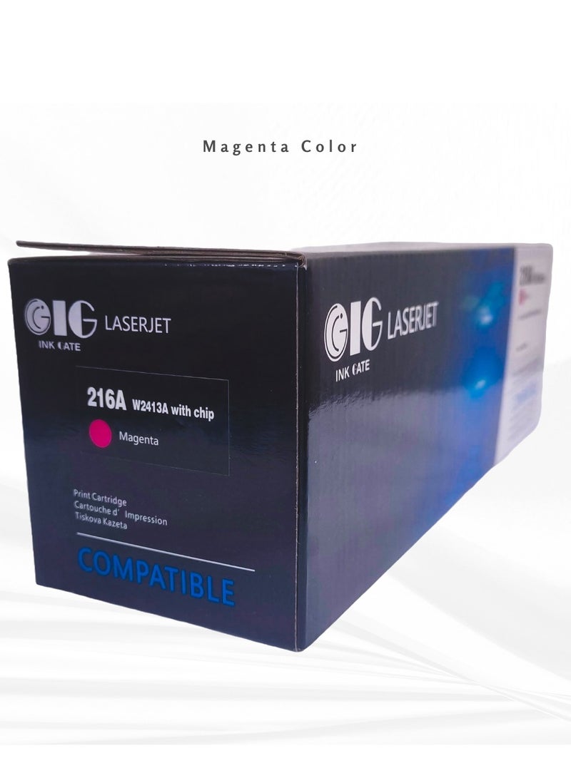 IG Magenta Toner Cartridge – Compatible with HP 216A – For LaserJet Pro 155a / 155nw / MFP 183fw / 182n – Up to 850 Pages - Image 2
