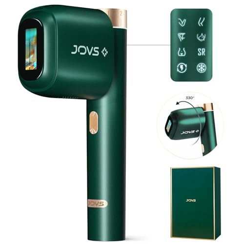 JOVS Laser Hair Removal, [24J Energy] IPL Hair Removal for Women and Men, 37°F Painless Sapphire Ice-Cooling Tech, 6 Modes for Whole Body Hair Removal Device, 2 in 1 Skin Rejuvenation, 330° Rotation - Image 1
