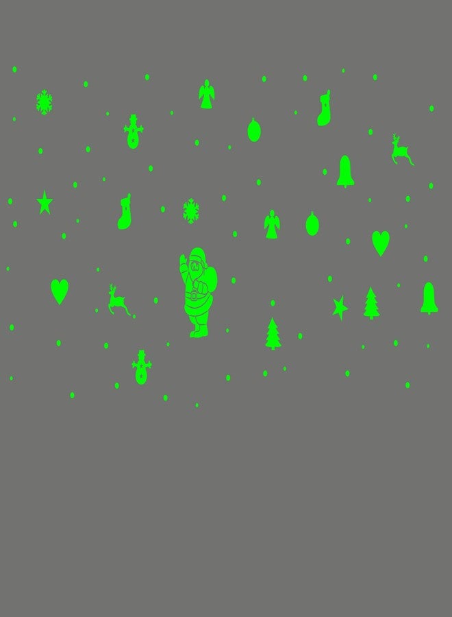 Monk wish Dreamkraft Monk Wish Green Glow in The Dark Stars Radium Stickers for Room Ceiling Decoration (20cm x 25cm) - Image 2
