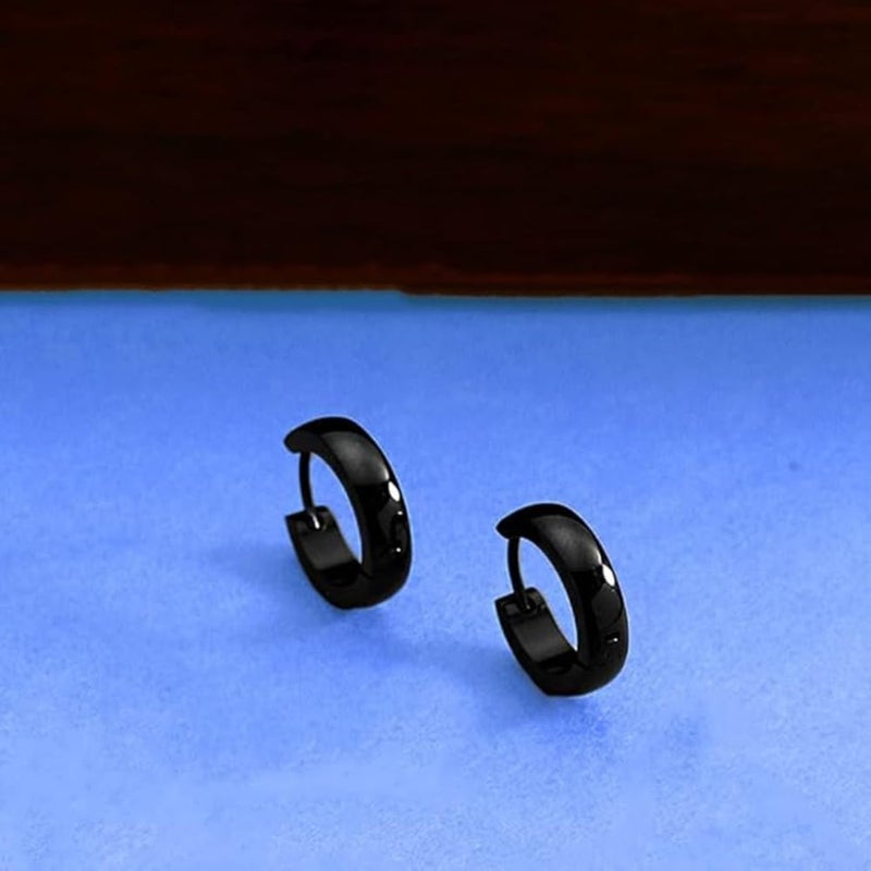 ASSU Clip On Earrings For Men Earrings For Men And Boys|fashion Hoop Earring For Men|stainless Steel Huggie Hoop Earrings | Birthday Gift For Men And Boys Anniversary Gift For Husband - Image 5