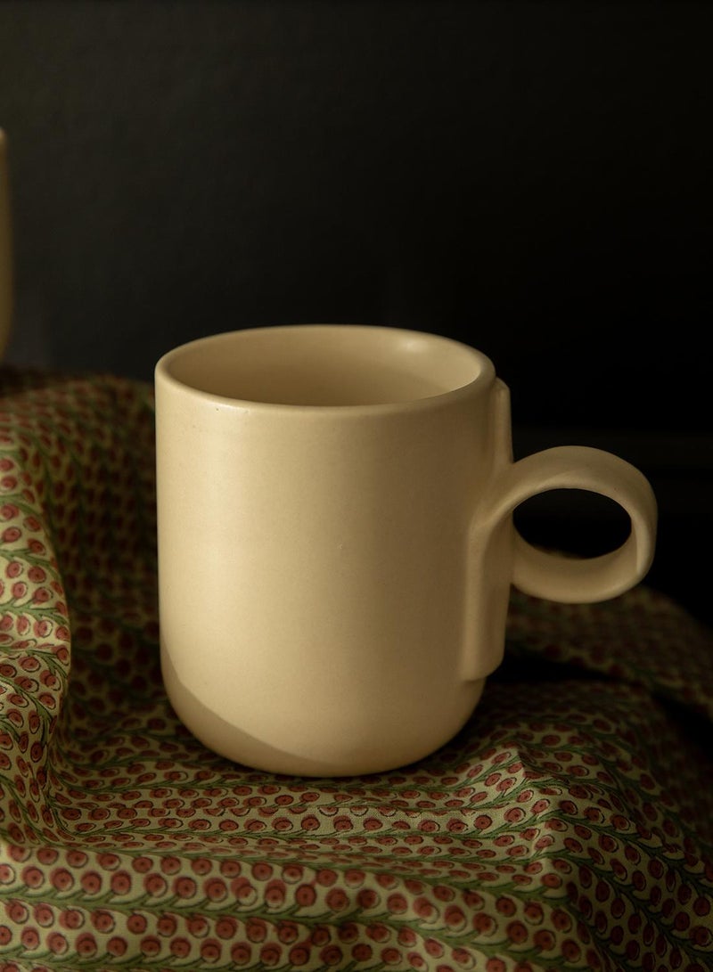 Curate Home Loop Ceramic Mug White - Image 1