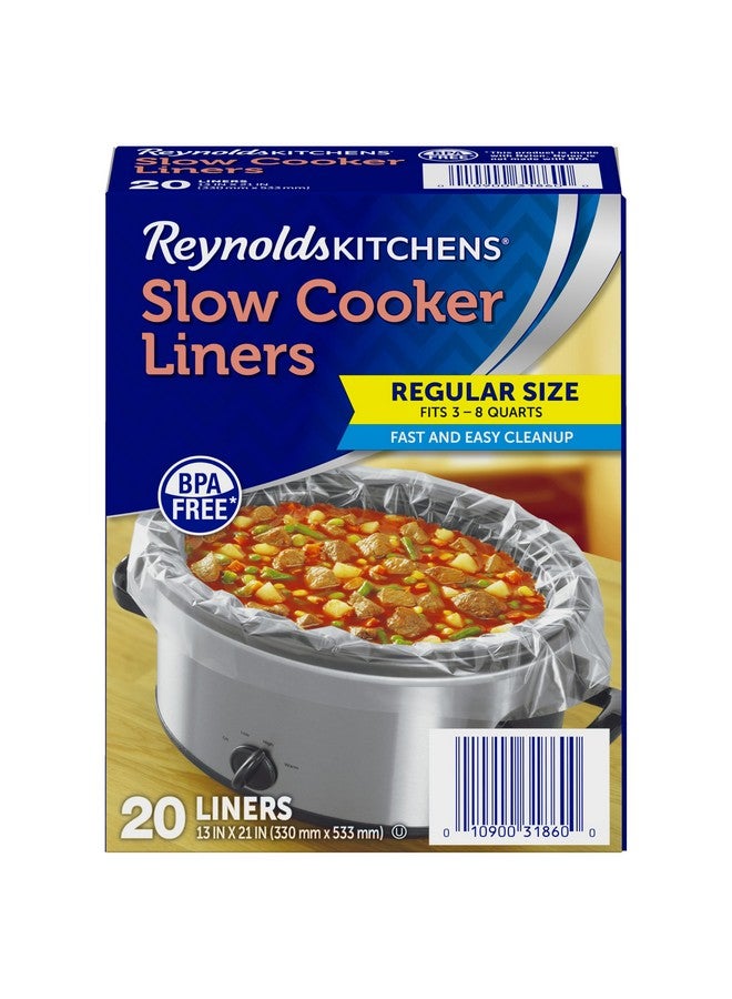 Reynolds Kitchens Slow Cooker Liners, Regular (Fits 3-8 Quarts), 20 Count - Image 1