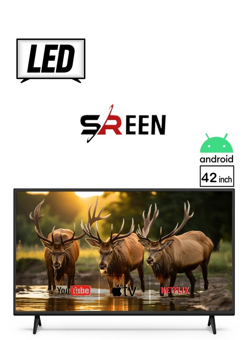 SREEN Smart Screen 42 Inches - Android Operating System - FHD - LED - Frameless - SRET-42S1 - Image 1
