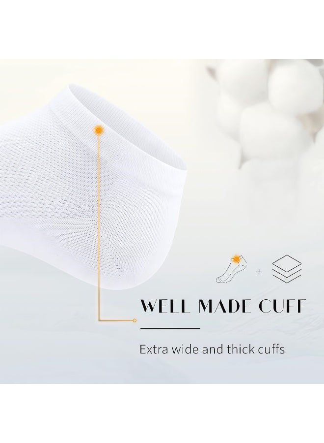 ليشا جوارب قصيرة للرجال - 5 أزواج من الجوارب القطنية القصيرة المانعة للانزلاق، مريحة للتهوية وخفيفة الوزن، مقاس EU39-44 - Image 5