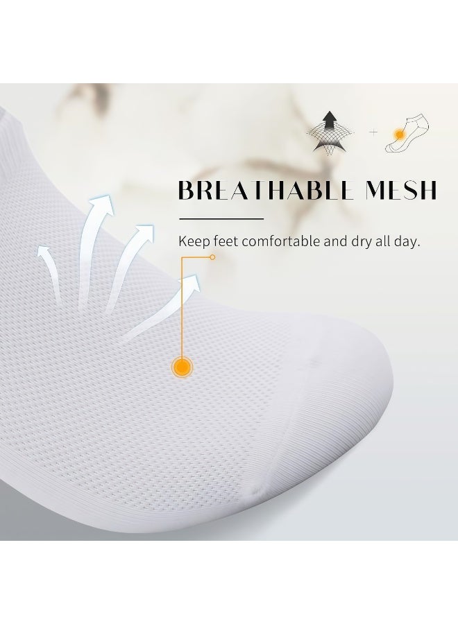 ليشا جوارب قصيرة للرجال - 5 أزواج من الجوارب القطنية القصيرة المانعة للانزلاق، مريحة للتهوية وخفيفة الوزن، مقاس EU39-44 - Image 2