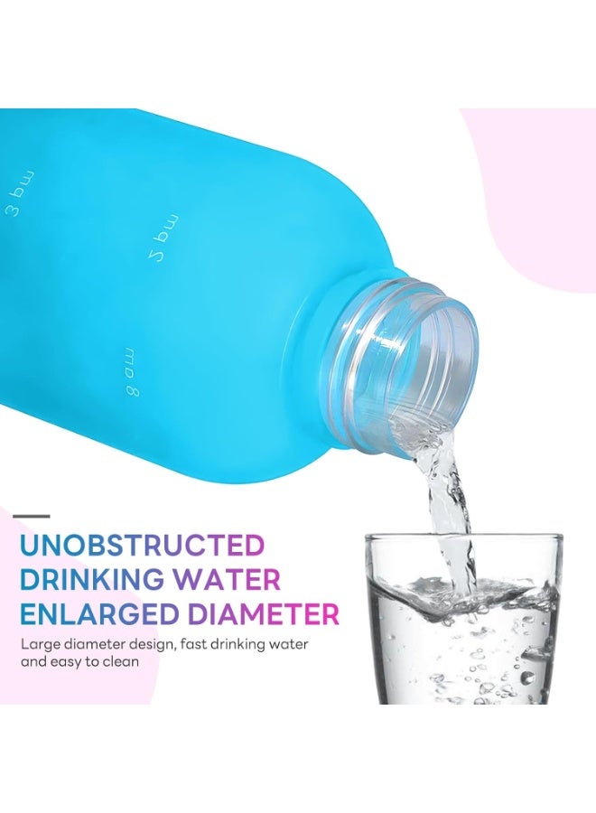 Happy Home 1000ml Motivational Sports Water Bottle with Time Marker – Leakproof & BPA-Free Reusable Drinking Bottle – Large Capacity Gym Water Bottle for Fitness, Outdoor, Travel, Yoga, Office and School – Multicolor - Image 4