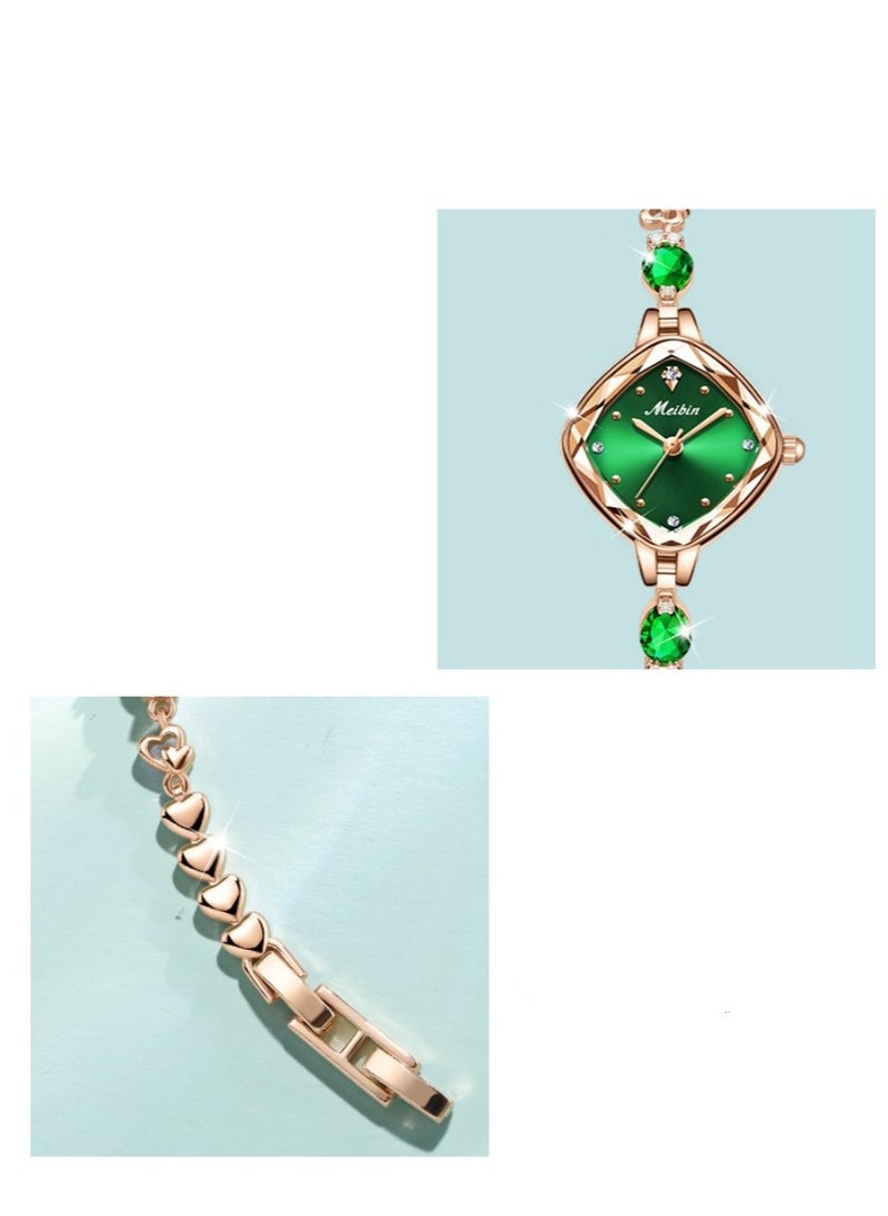Meibin - Women's Fashion Diamond Inlaid Bracelet Watch - Image 1