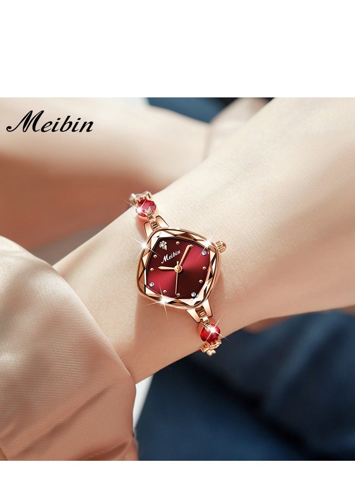 Meibin - Women's Fashion Diamond Inlaid Bracelet Watch - Image 1