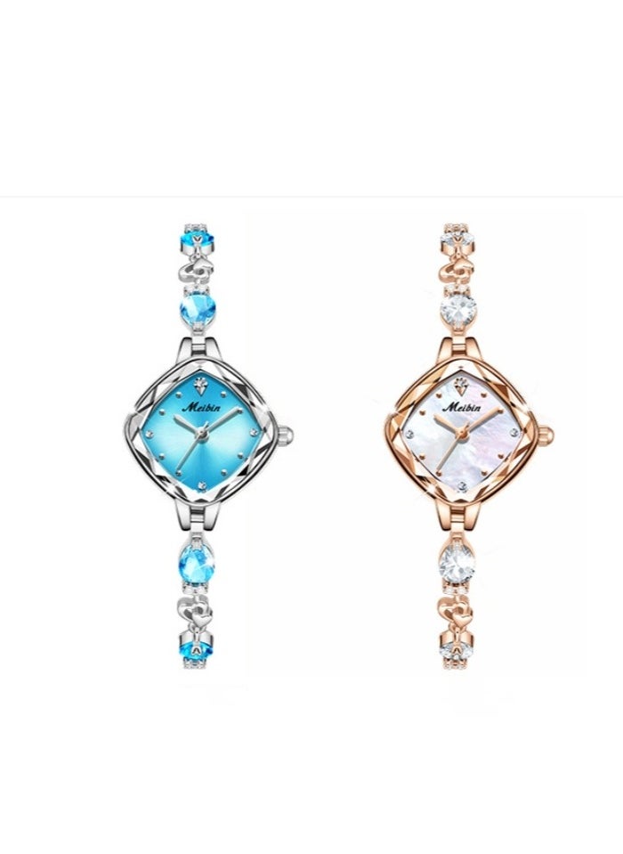 Meibin - Women's Fashion Diamond Inlaid Bracelet Watch - Image 1
