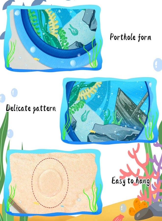 Bnesi 4 Pcs Funny Ocean Porthole Decor Y2K Room Decor Cool Room Decor Funny Room Decor for Teen Bedroom - Image 4