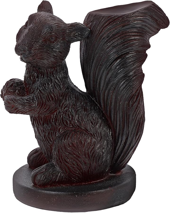 حامل كرة بلورية للسنجاب قاعدة راتنجية لحامل زينة المنزل والمكتب - Image 1