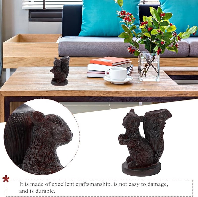 حامل كرة بلورية للسنجاب قاعدة راتنجية لحامل زينة المنزل والمكتب - Image 4