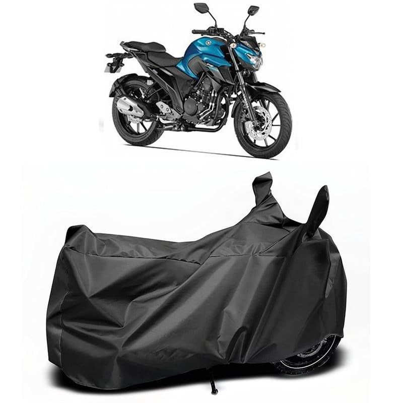 MADAFIYA Waterproof Two Wheeler Cover for Yamaha FZ-25 Bike All Season Protection Bike Cover for Rain & Sun (Black) - Image 1