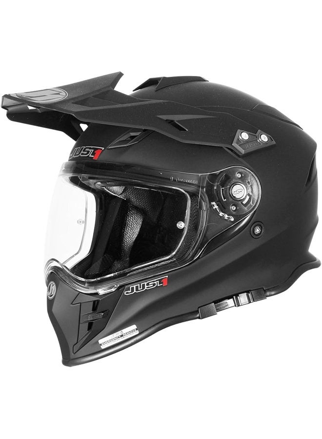 Just 1 J34 Pro 2206 Solid Motocross Helmet - Black Matt - Image 1
