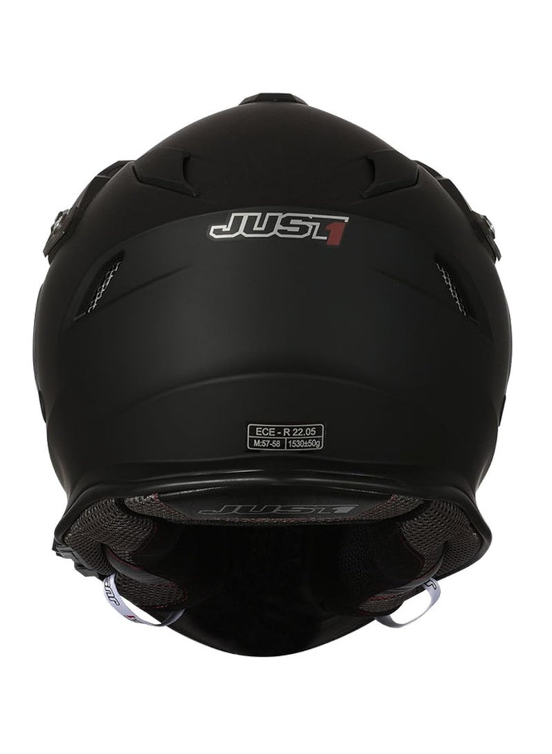 Just 1 J34 Pro 2206 Solid Motocross Helmet Black Matt - 680016  - Image 3