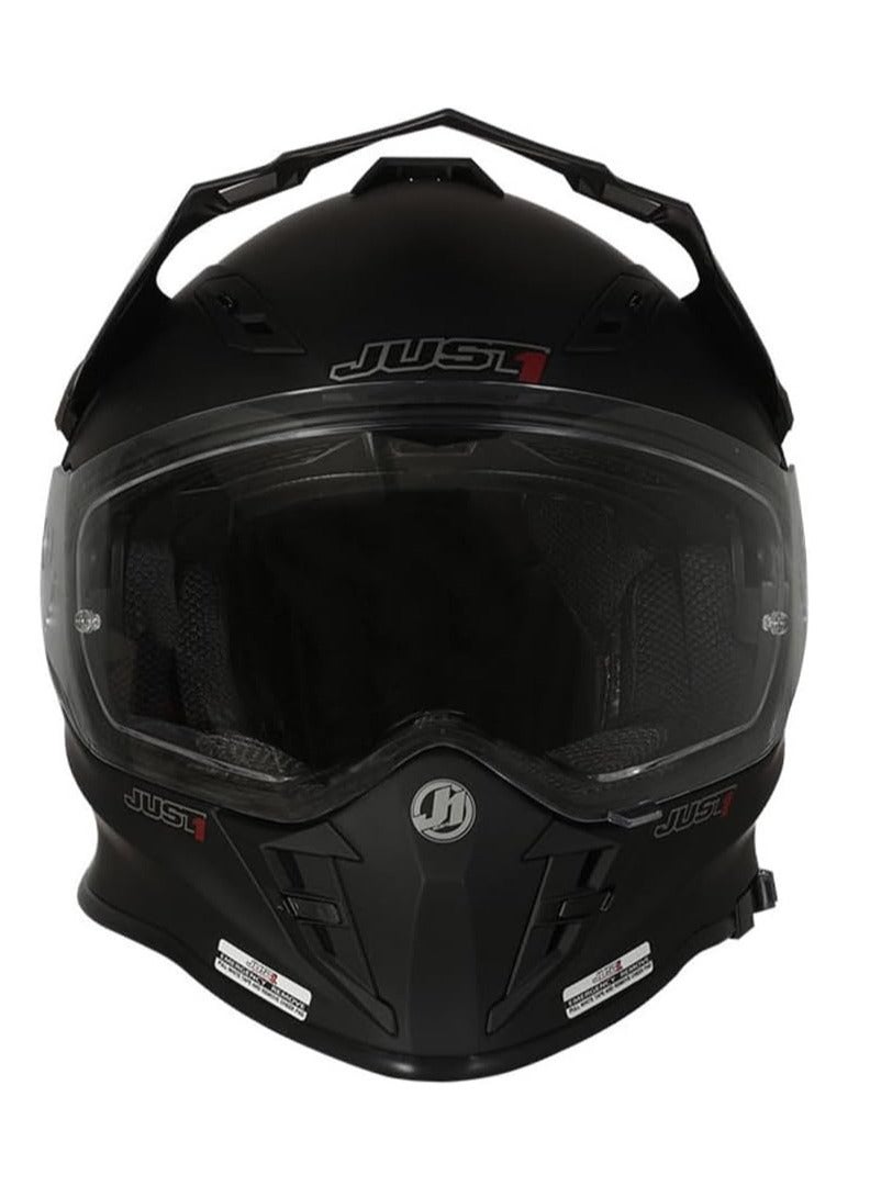 Just 1 J34 Pro 2206 Solid Motocross Helmet Black Matt - 680016  - Image 2