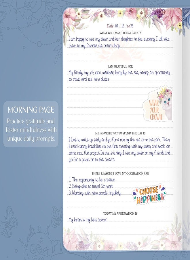 Legend Planner Legend Gratitude Journal - Guided Daily Journal to Foster Positivity & Happiness - Grateful Notebook to Write In - Inspirational Affirmation & Thankful Notebook - Hardcover (Periwinkle) - Image 2