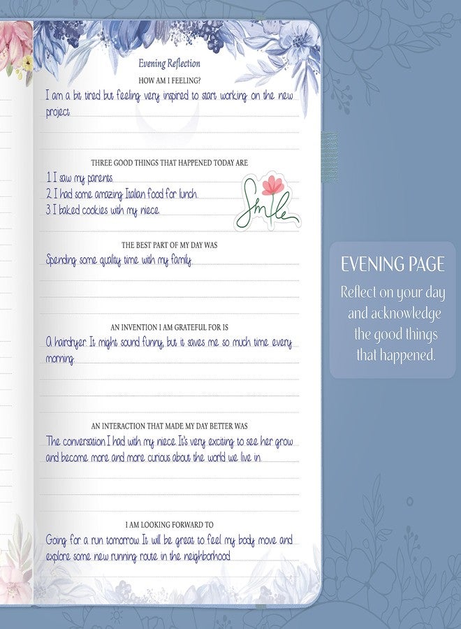 Legend Planner Legend Gratitude Journal - Guided Daily Journal to Foster Positivity & Happiness - Grateful Notebook to Write In - Inspirational Affirmation & Thankful Notebook - Hardcover (Periwinkle) - Image 3