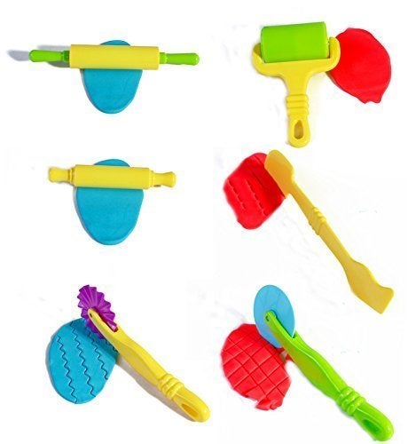 Carykon Clay and Dough Tools Kit for Kids - 6 Pieces - Assorted Colors - Image 3