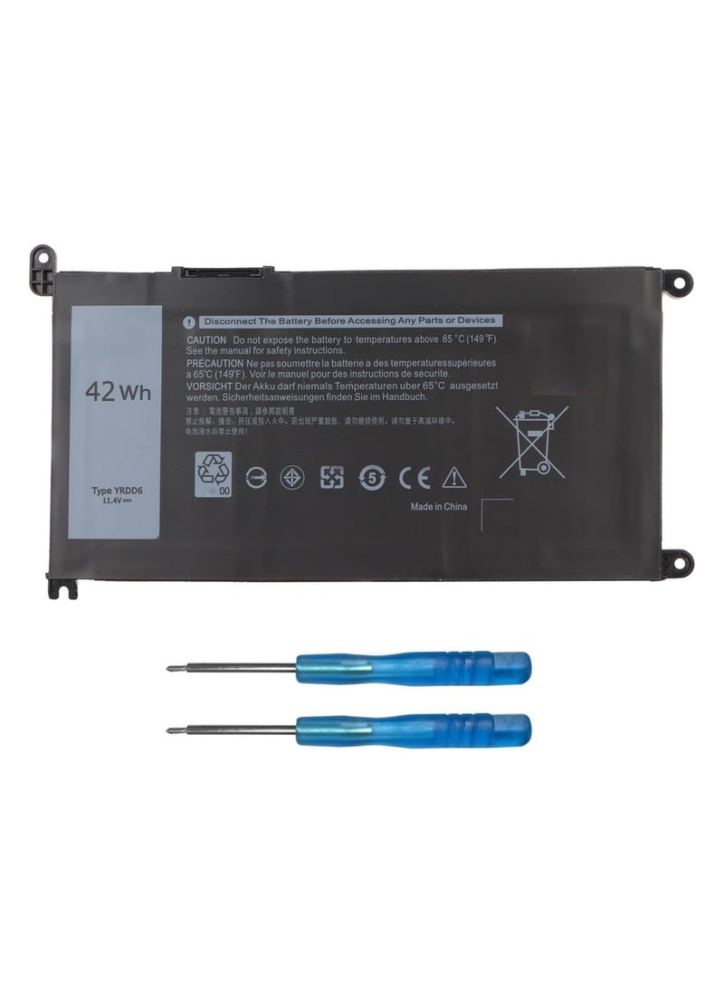 Max Power New Laptop Battery YRDD6 42WH for Dell Inspiron 15 3000 5000 7000 Series, 3501 3582 3583 3584 3593 5584 5585 5590 5591 5593 5594 5598 7586 Laptop, Replacement  - Image 1