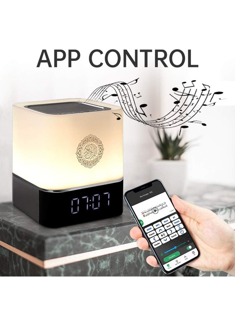 Portable Quran and MP3 Speaker with Multicolour Night Light Changes with Touch - Image 4