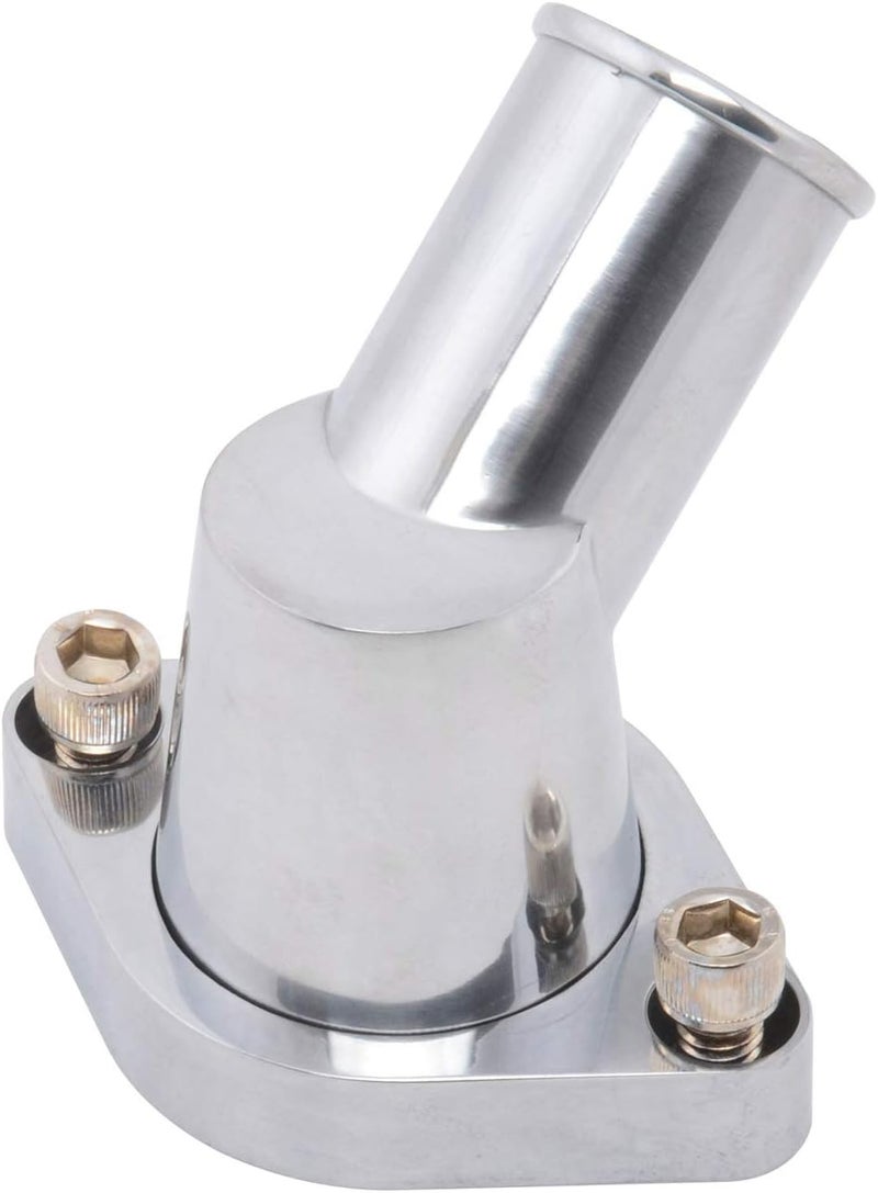 Racing Power رقبة ماء مصقولة من الألمنيوم بزاوية 45° من شركة ريسينغ باور R6003 لسيارات شيفروليه V8 - Image 4