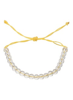 Transparent Beaded Weaving Rope Adjustable Bracelet