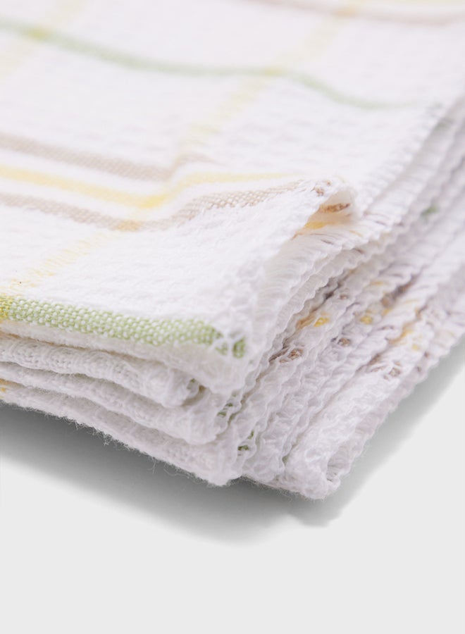 SAF by ARAMS Super Absorbent Machine Washable Hand 100% Cotton  Dish Reusable Cleaning Cloths, Cloth for Dishes, Kitchen, Bathroom, Car and Towel Set of 6 Waffle Napkins Pack yellow Color - Image 5
