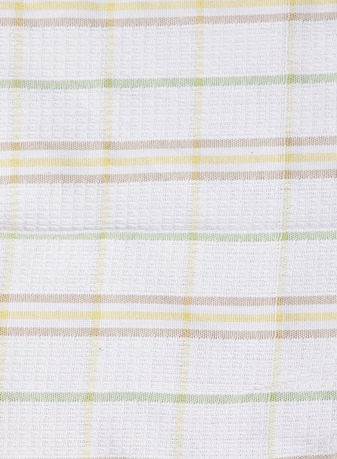 SAF by ARAMS Super Absorbent Machine Washable Hand 100% Cotton  Dish Reusable Cleaning Cloths, Cloth for Dishes, Kitchen, Bathroom, Car and Towel Set of 6 Waffle Napkins Pack yellow Color - Image 2