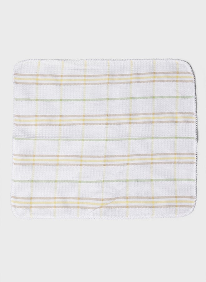 SAF by ARAMS Super Absorbent Machine Washable Hand 100% Cotton  Dish Reusable Cleaning Cloths, Cloth for Dishes, Kitchen, Bathroom, Car and Towel Set of 6 Waffle Napkins Pack yellow Color - Image 3