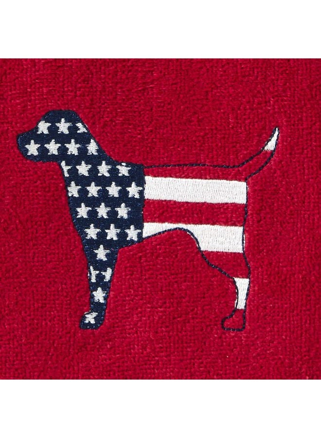 SKL Home Patriotic 4th of July Red White & Blue Hound hand towel, (2-Pack), 2 Count - Image 2