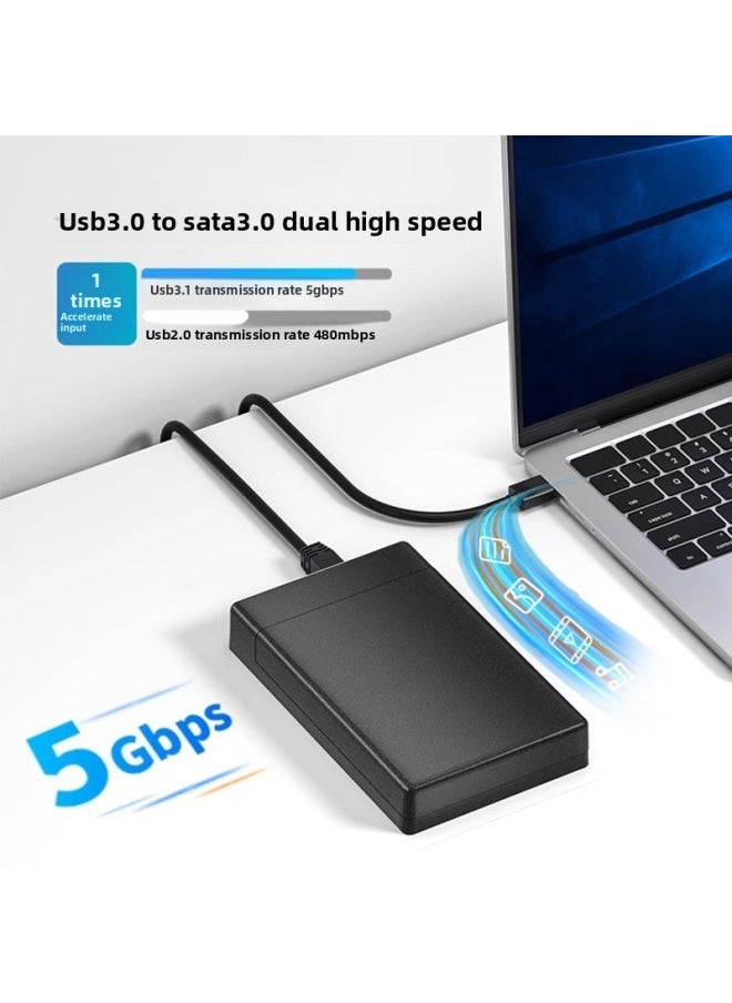 Generic 3.5 Inch Mobile Hard Drive Box Computer SSD Mechanical Solid State Drive Sata External Box 2.5 Reader Cross Border-Color:2.5inch 3.5inch Neutral Hard Drive Box Sata Interface Usb3.1 Plus Mobile Phone Type-c Adapter  - Image 4
