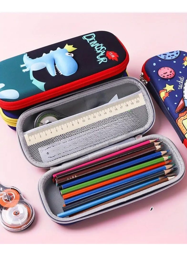 QSHOP®Cartoon Pencil Case & Pencil Case, Multifunctional Pencil Case for Boys and Girls with Inner Mesh Pocket Perfect Organizer for Pens, School Supplies - pzsku/Z716104AEC194C1965AA4Z/45/_/1733142871/19ea6c93-6315-4dec-a377-9bd660cd61c5