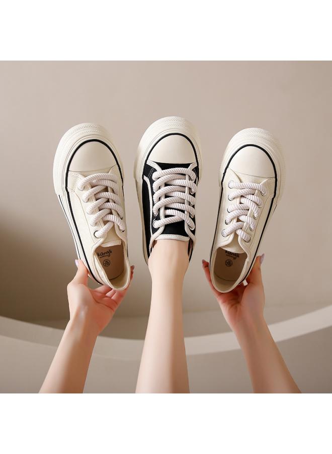 SHAKA Korean Style Two-wear Canvas Shoes Women's Summer New All-match Student Running Sneakers Casual Shoes Women's 8685 - Image 3