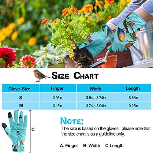 SLARMOR Leather-Gardening-Gloves for Women - Thorn-Proof Work-Gloves with Touch Screen for Weeding, Digging, Planting, Pruning Yard Gloves，Well-Designed Gardening Gifts for Women Gardeners-Medium - Image 5