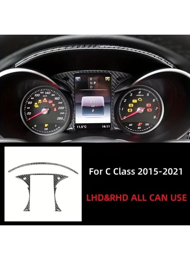 لوحة القيادة من ألياف الكربون الأسود لمرسيدس بنز فئة C GLC W205 2016-2019 - Image 5