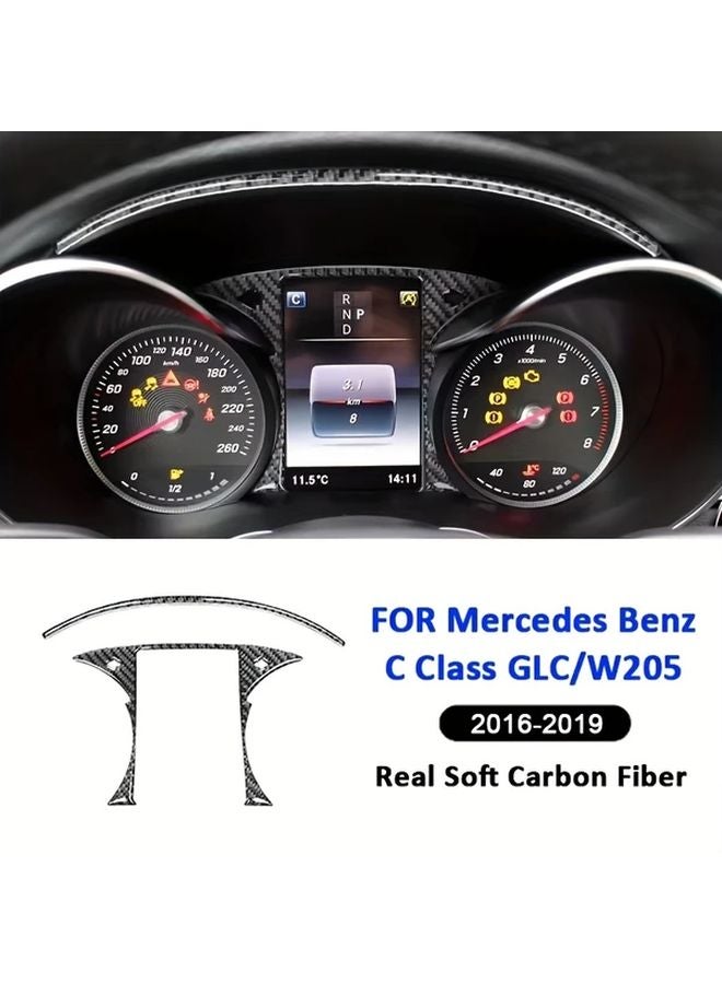 لوحة القيادة من ألياف الكربون الأسود لمرسيدس بنز فئة C GLC W205 2016-2019 - Image 3