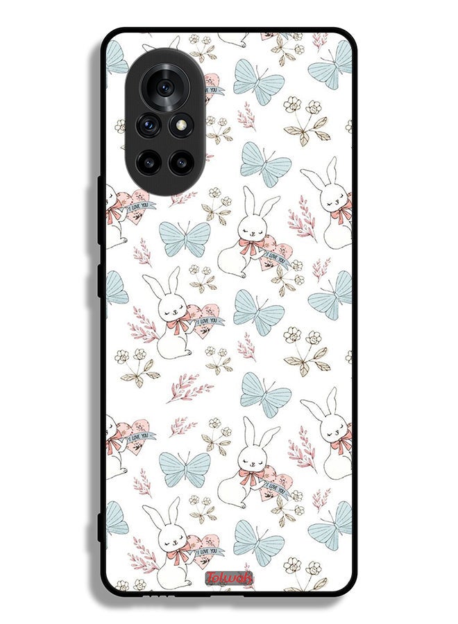 Tolwak Huawei nova 8 5G Protective Case Cover Rabbit And Butterflies - Image 2